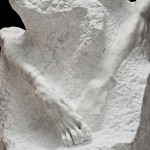 AROUSED, Detail - 75 x 89 x 150 cm, Carrara marble, Chrome fluorite, weight approx. 2 tons, plint wood 49cm - Tilmann Krumrey, 1991 - 2008