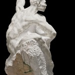 AROUSED - 75 x 89 x 150 cm, Carrara marble, Chrome fluorite, weight approx. 2 tons, plint wood 49cm - Tilmann Krumrey, 1991 - 2008