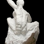 AROUSED - 75 x 89 x 150 cm, Carrara marble, Chrome fluorite, weight approx. 2 tons, plint wood 49cm - Tilmann Krumrey, 1991 - 2008
