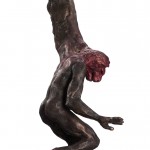 IKARUS – scale 1:10 bronze model of the wood sculpture in dimensions of 4.10 m x 1.50 m x 1.40 m (height, width, depth), Tilmann Krumrey , 2011